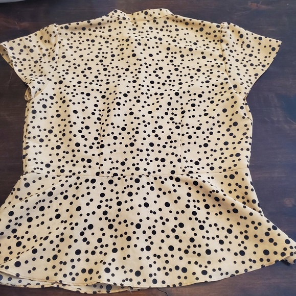 Kim Roger's Peplum Button Up - Picture 3 of 5